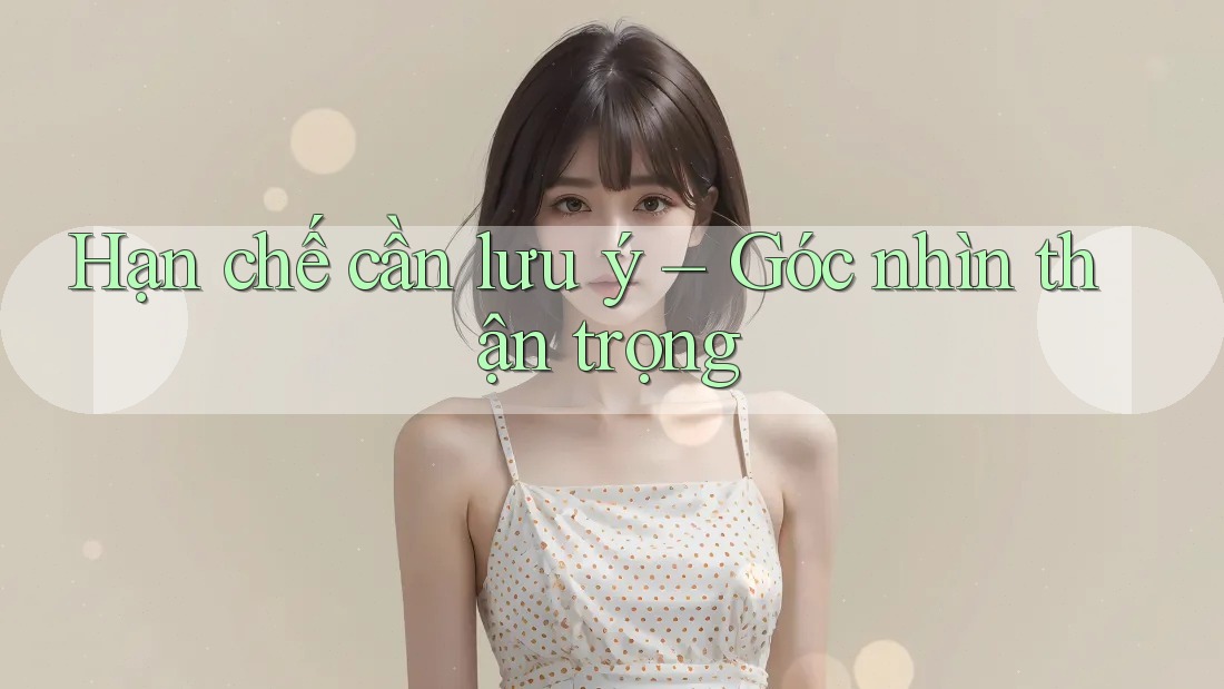 Hạn chế cần lưu ý: Góc nhìn thận trọng Hạn chế cần lưu ý: Góc nhìn thận trọng