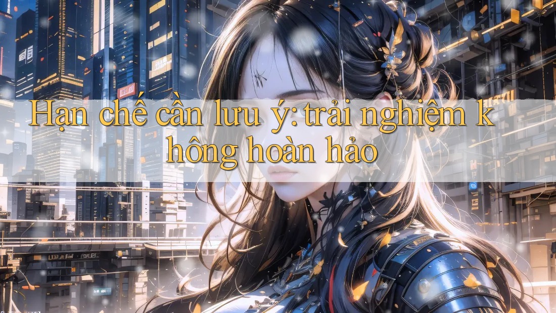 Hạn chế cần lưu ý — trải nghiệm không hoàn hảo