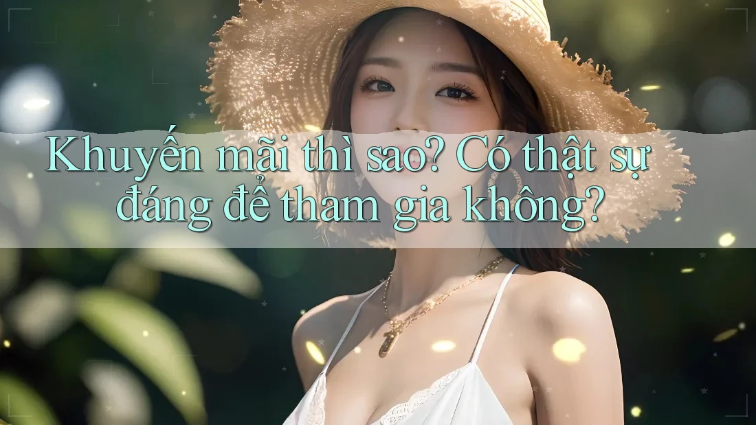 Khuyến mãi thì sao? Có thật sự đáng để tham gia không? Khuyến mãi thì sao? Có thật sự đáng để tham gia không?