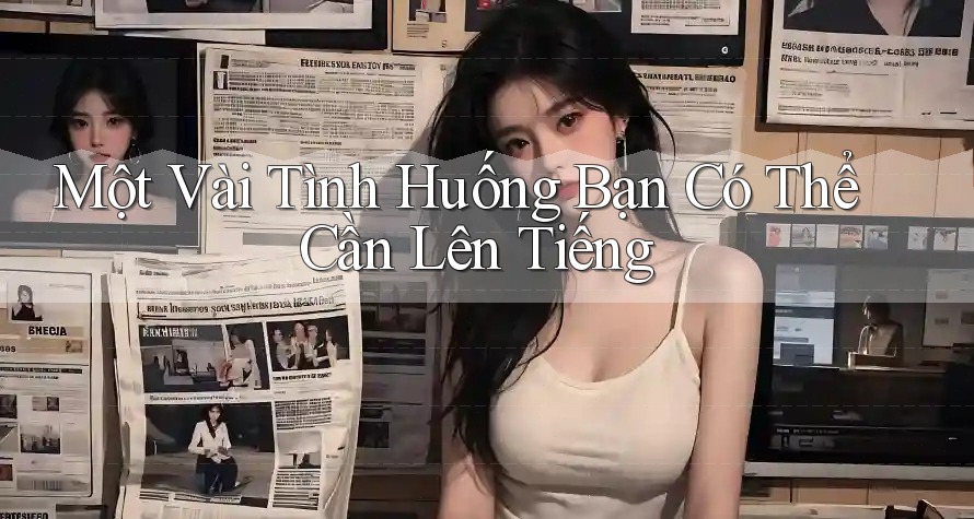 Một Vài Tình Huống Bạn Có Thể Cần Lên Tiếng Một Vài Tình Huống Bạn Có Thể Cần Lên Tiếng