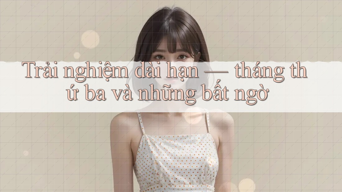 Trải nghiệm dài hạn — tháng thứ ba và những bất ngờ Trải nghiệm dài hạn — tháng thứ ba và những bất ngờ